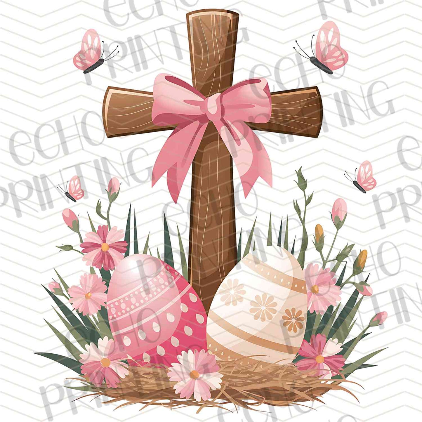 ESTRG 527 – CROSS WITH EASTER EGGS