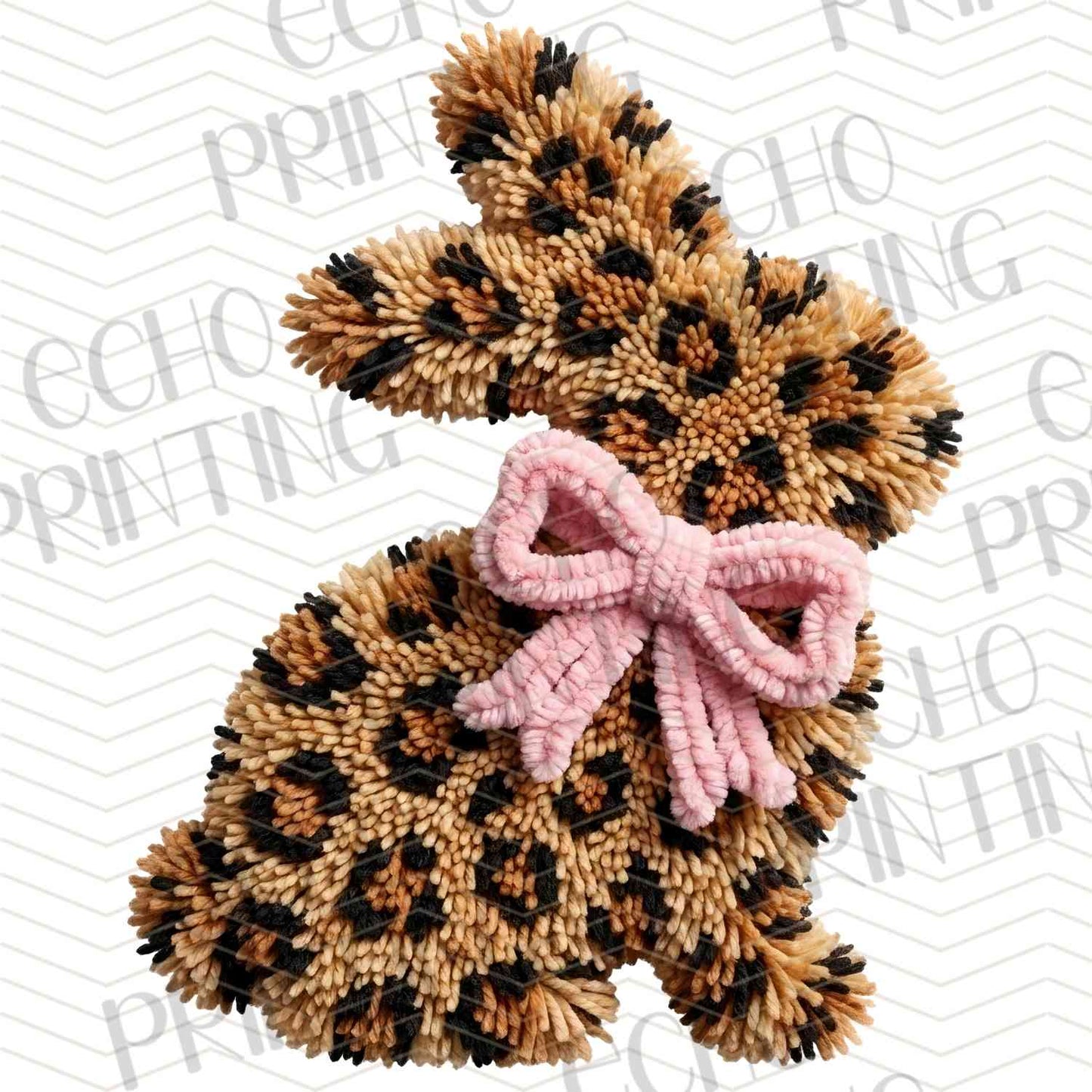 ESTRG 593 - LEOPARD BUNNY BOW