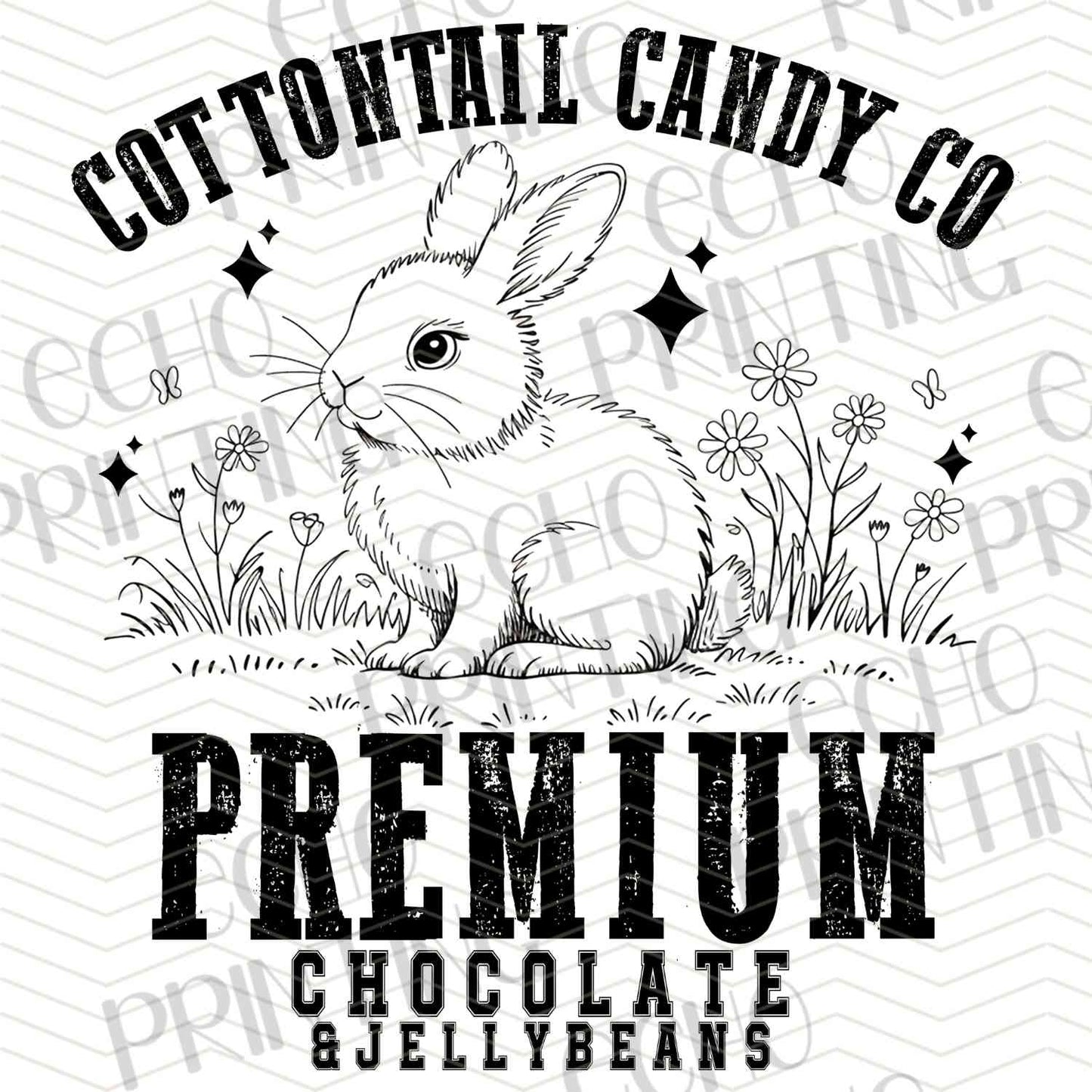 ESTRG 610 - COTTONTAIL CANDY CO VINTAGE SIGN