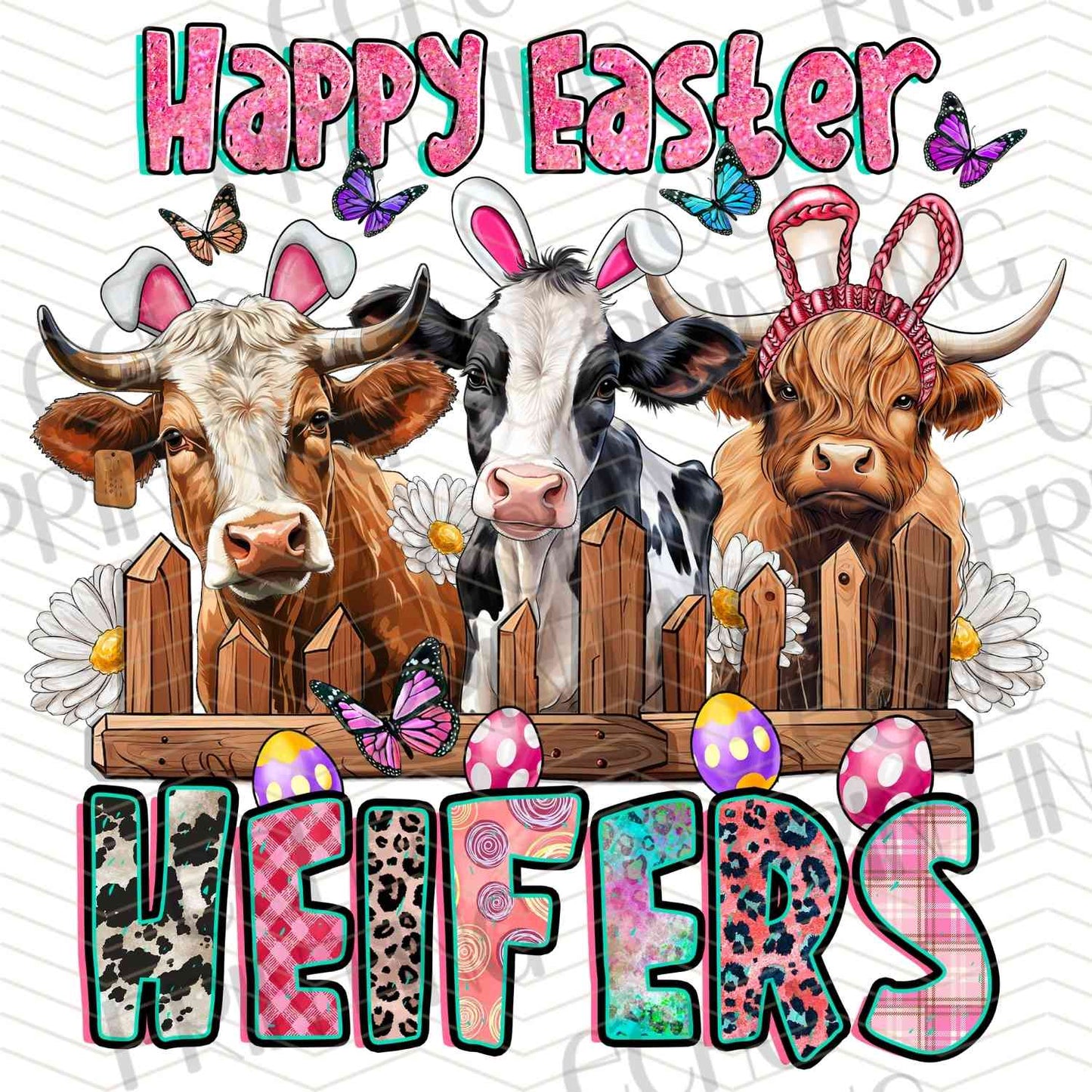 ESTRG 645 - HAPPY EASTER HEIFERS