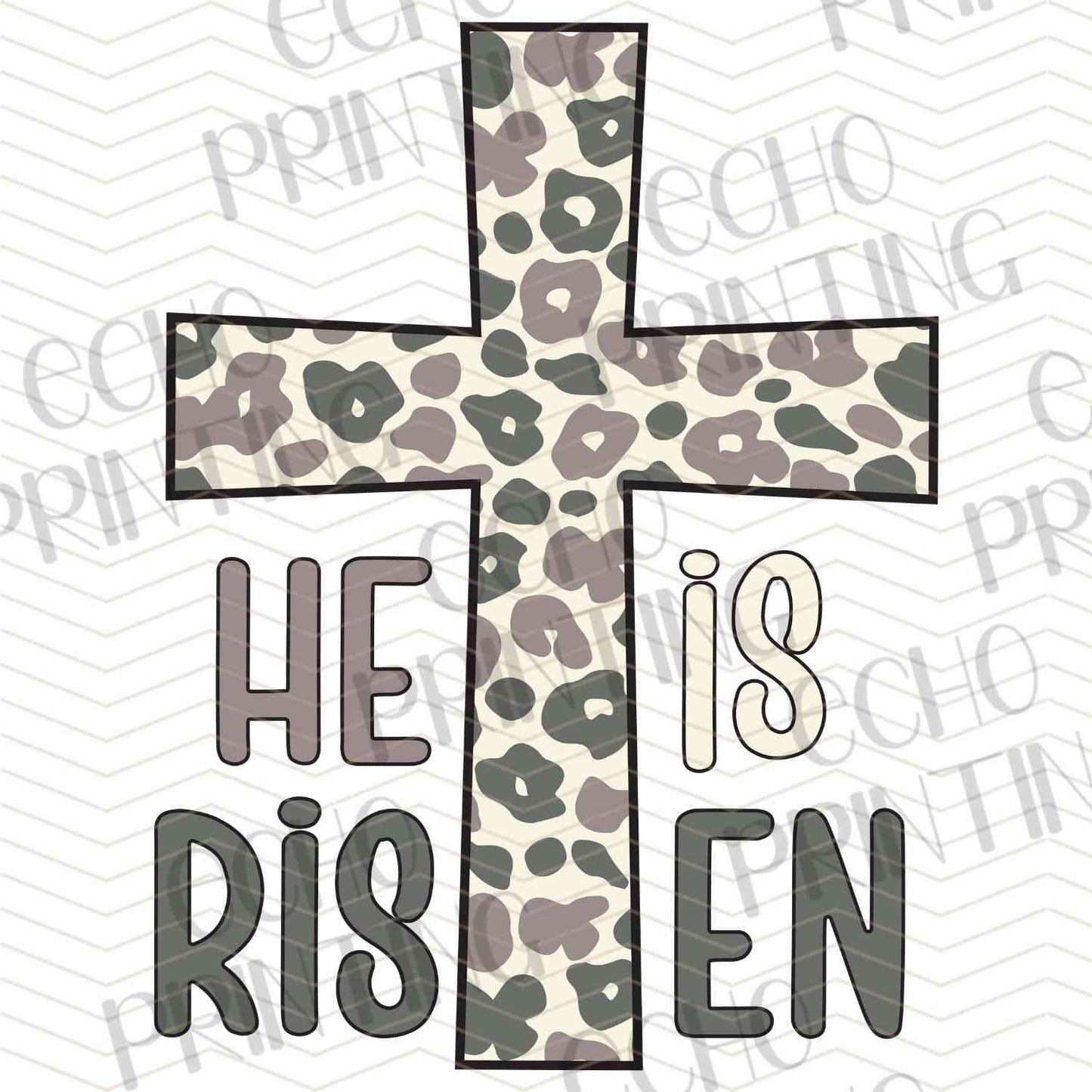 ESTRG 87 - LEOPARD CROSS TEXT