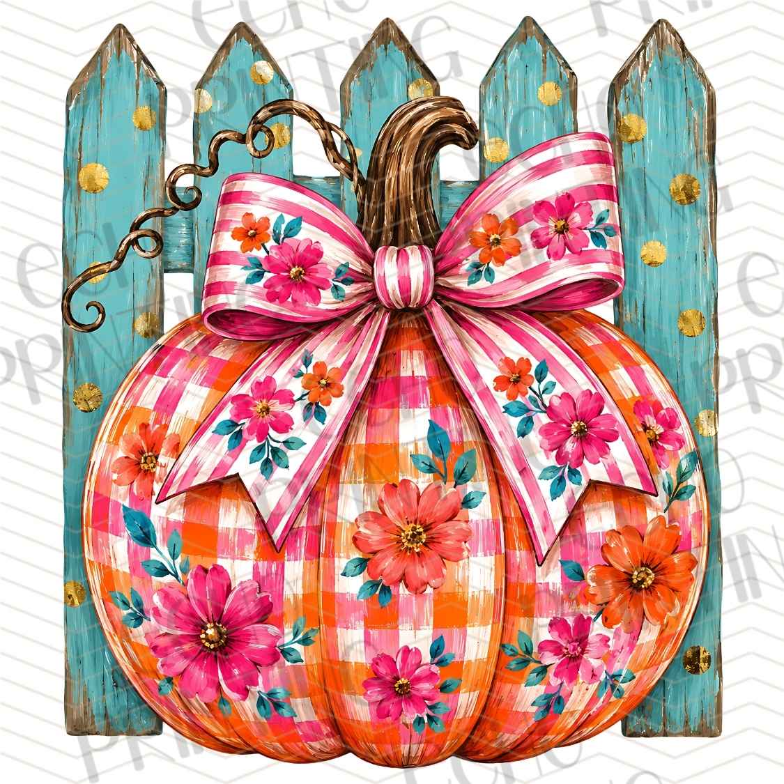 FLTK 1072 - FLORAL PUMPKIN FARMHOUSE STYLE