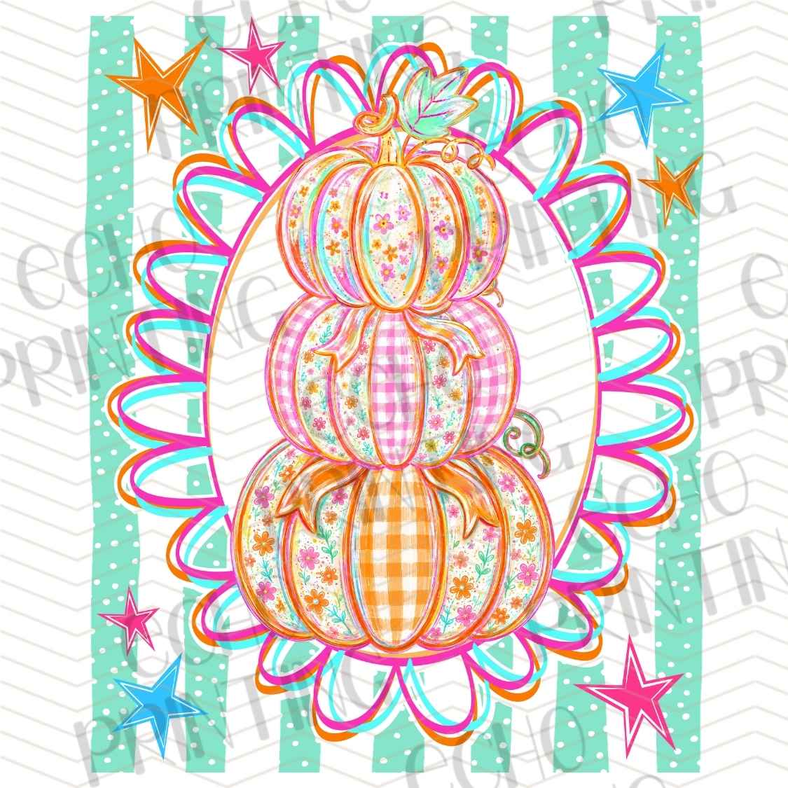 FLTK 1073 - PASTEL PUMPKIN RETRO STYLE