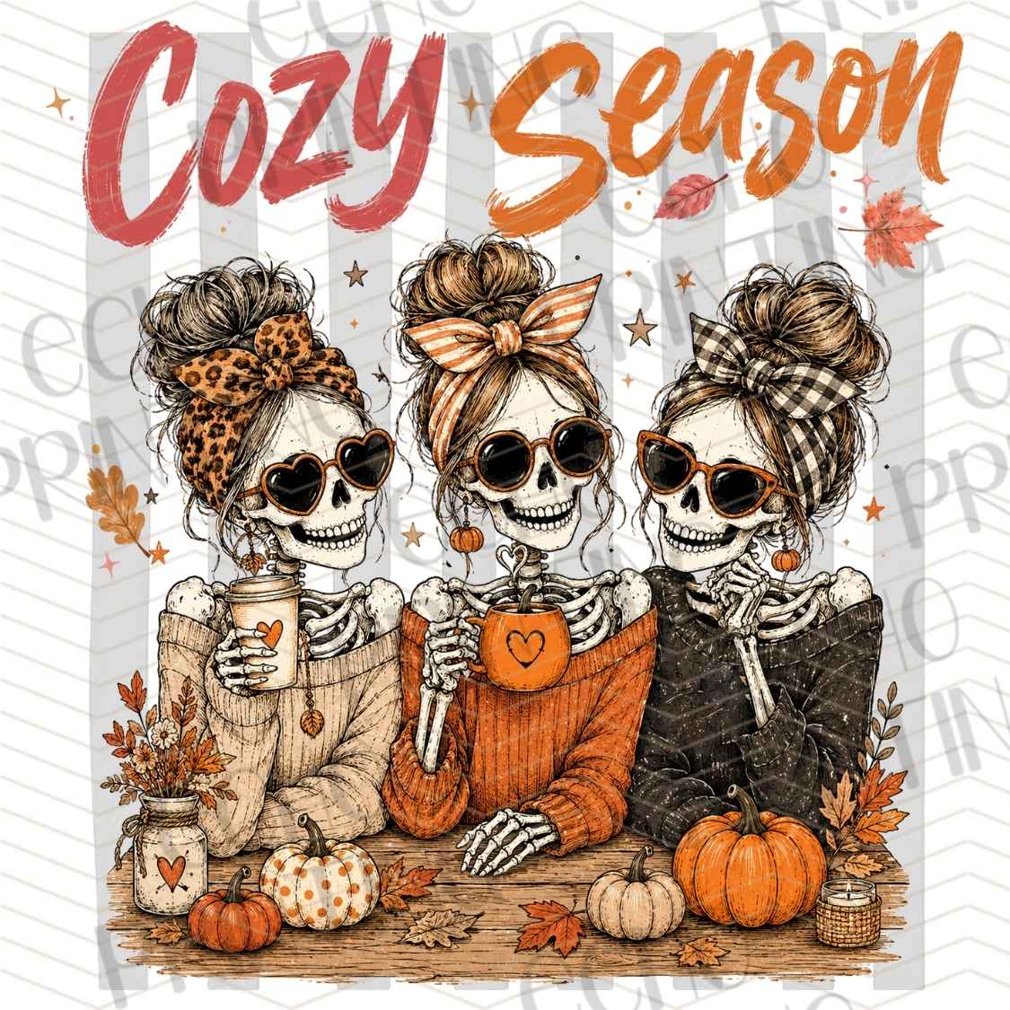 FLTK 1087 - COZY SEASON SKELETON FRIENDS