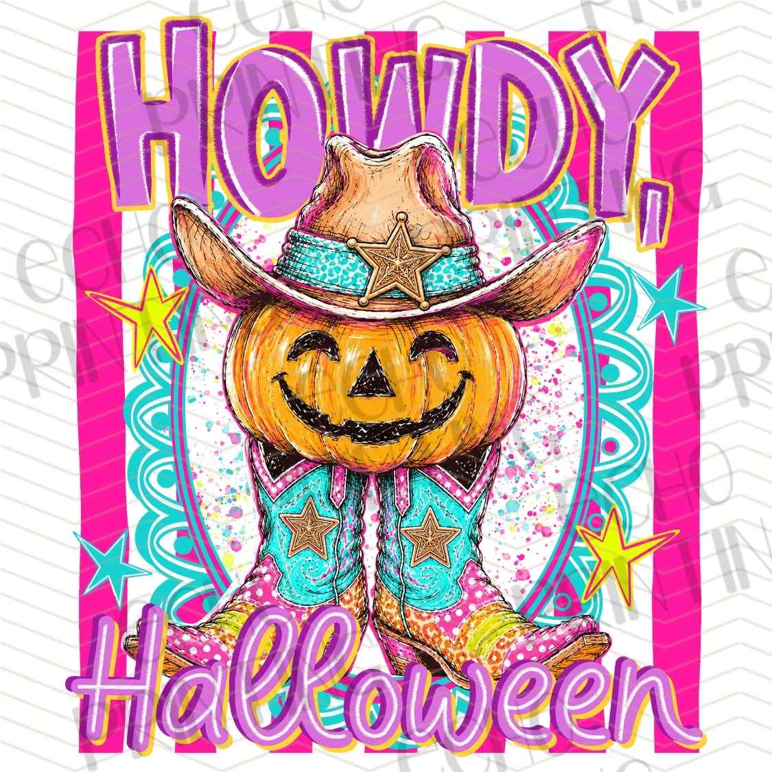 FLTK 1112 - HOWDY HALLOWEEN PUMPKIN COWBOY