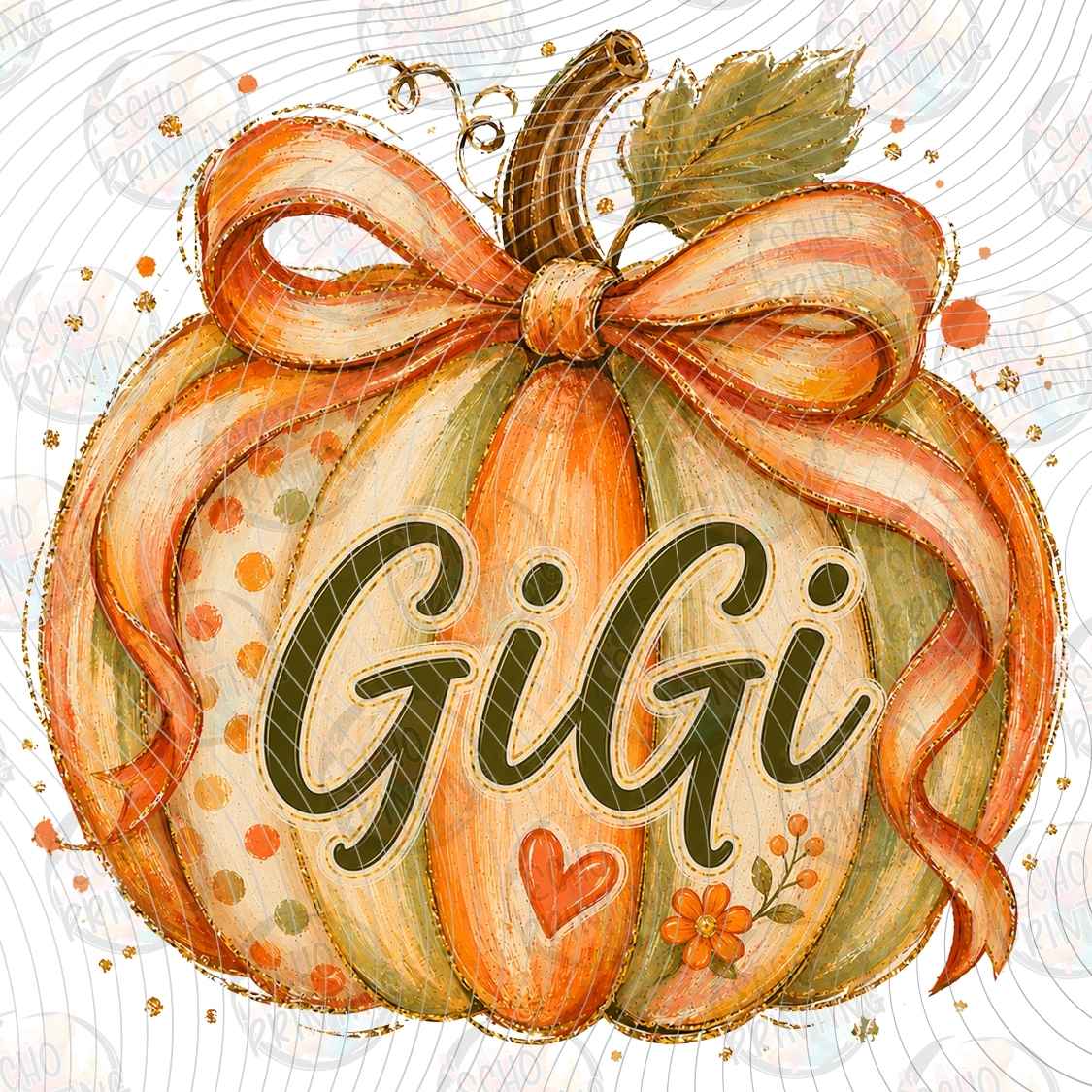 FLTK 1119 - GIGI PUMPKIN BOW