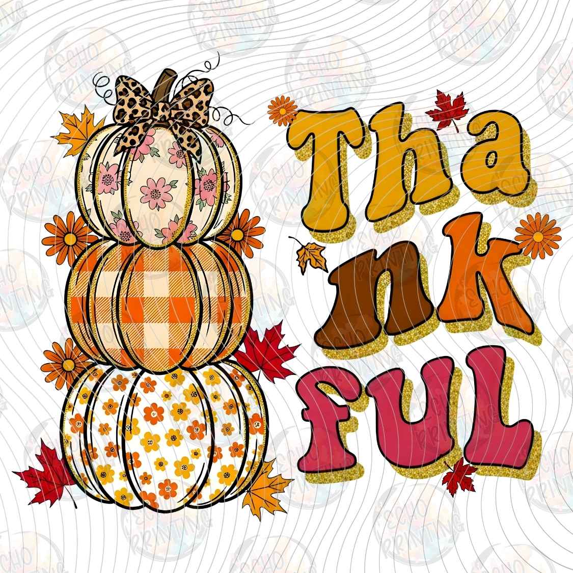 FLTK 1170 - THANKFUL AUTUMN PUMPKIN STACK