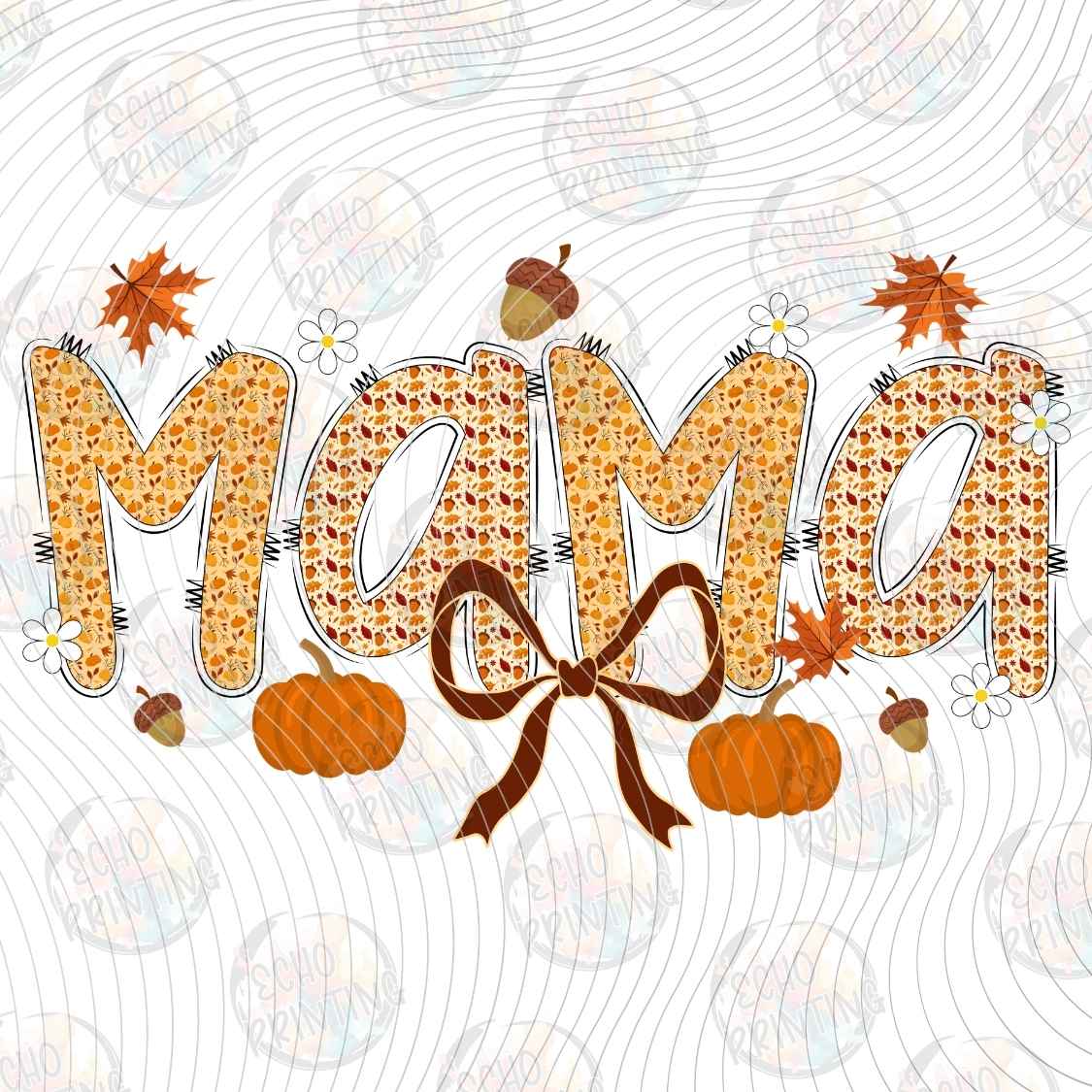 FLTK 1194 - MAMA AUTUMN LETTERING STYLE