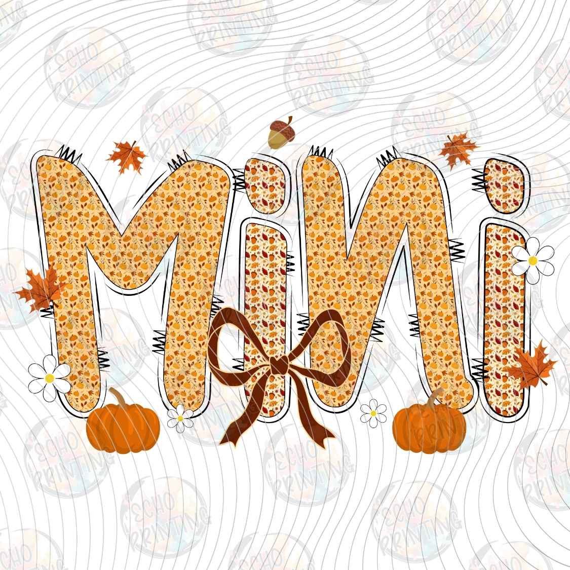 FLTK 1195 - MINI AUTUMN LETTERING STYLE