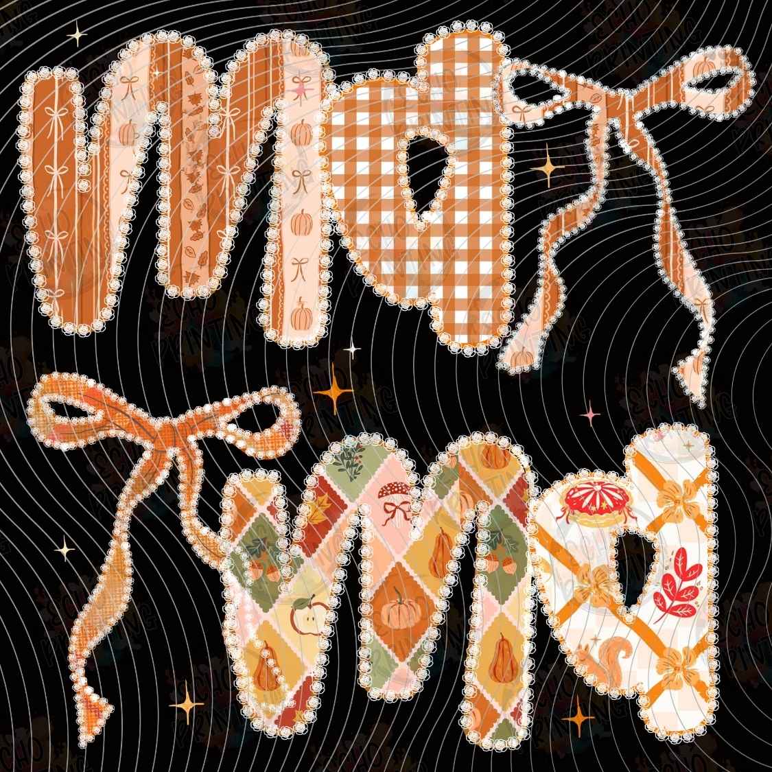 FLTK 1258 - MAMA AUTUMN LETTERING STYLE