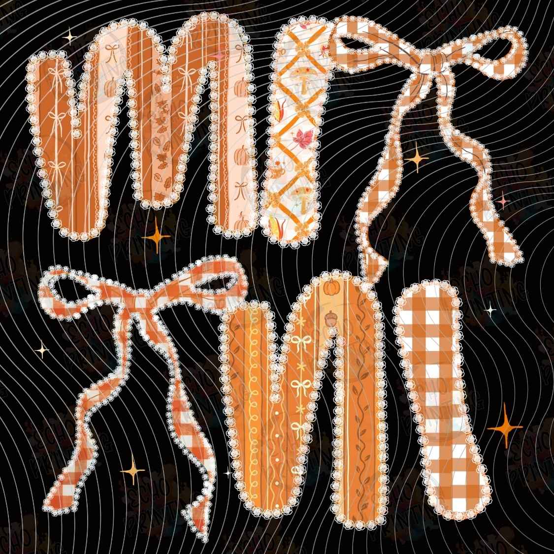 FLTK 1259 - MOM AUTUMN LETTERING STYLE