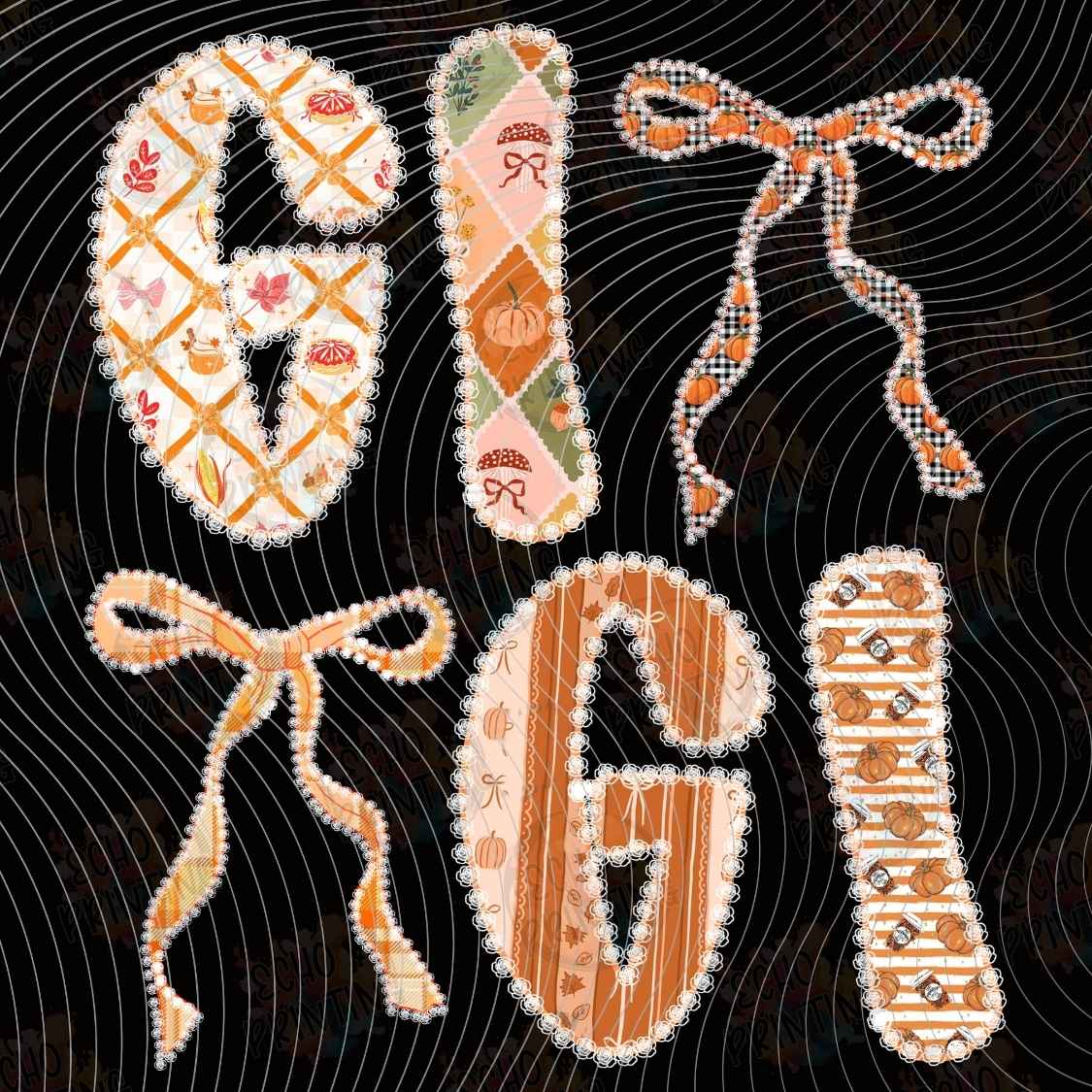 FLTK 1261 - GIGI AUTUMN LETTERING STYLE