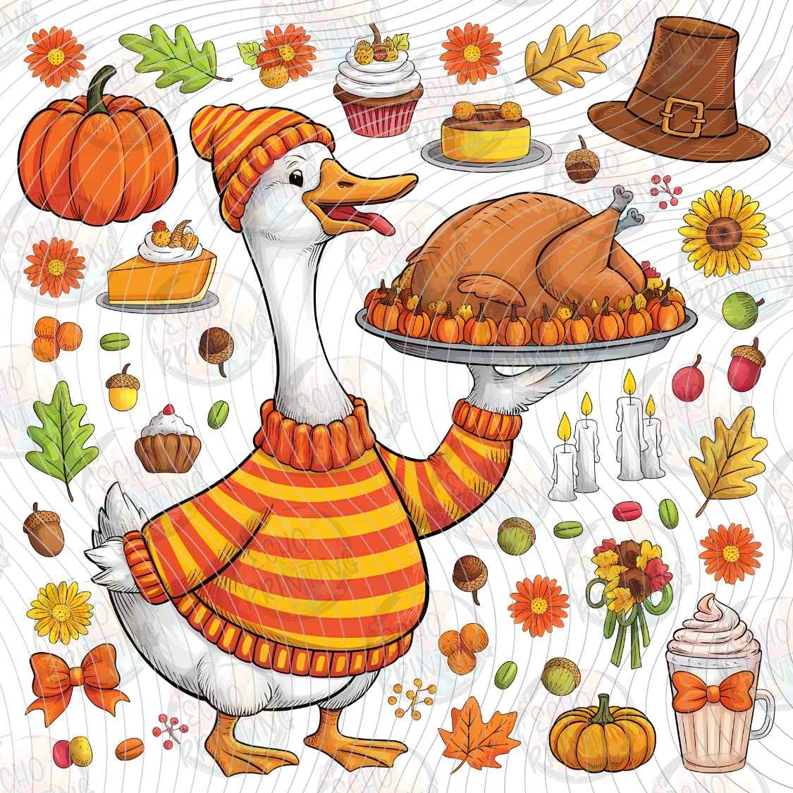 FLTK 1279 - THANKSGIVING ICONS AUTUMN COLLAGE