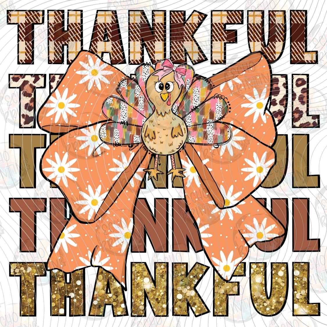 FLTK 1317 - THANKFUL RETRO LETTERING COLLAGE