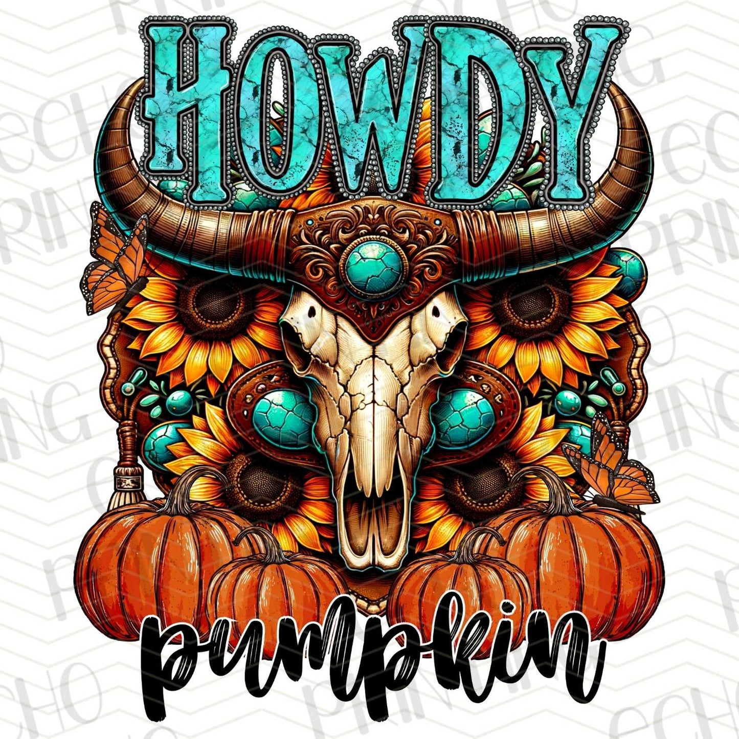 FLTK 167 – HOWDY PUMPKIN COW SKULL