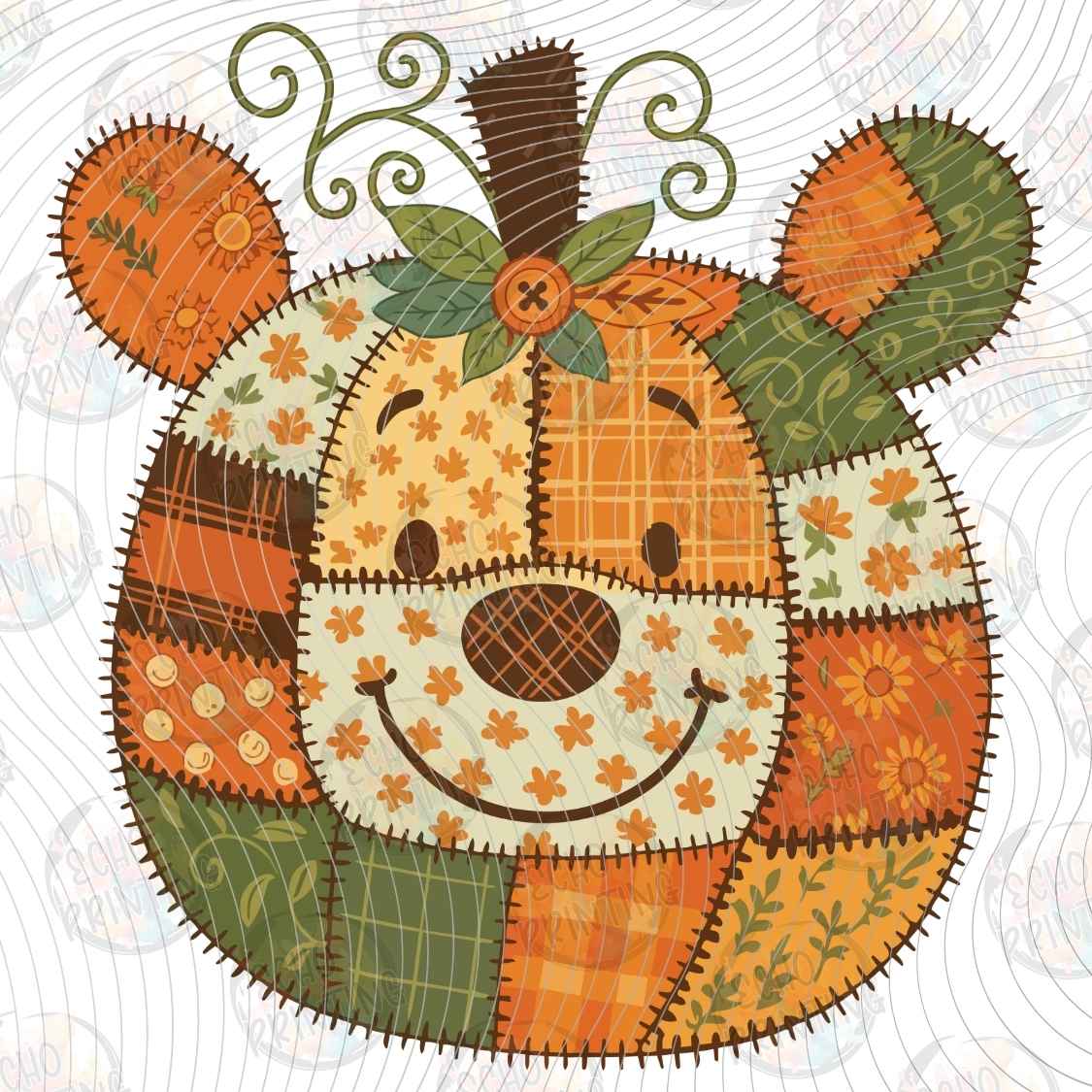 FLTK 1703 - PATCHWORK PUMPKIN BEAR