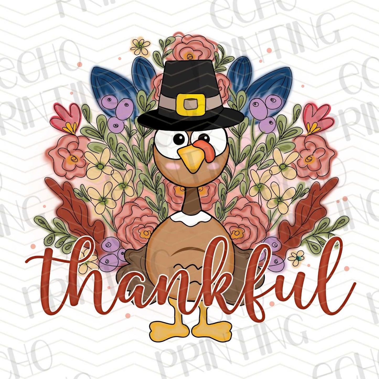 FLTK 221 – THANKFUL TURKEY WITH FALL FLORALS