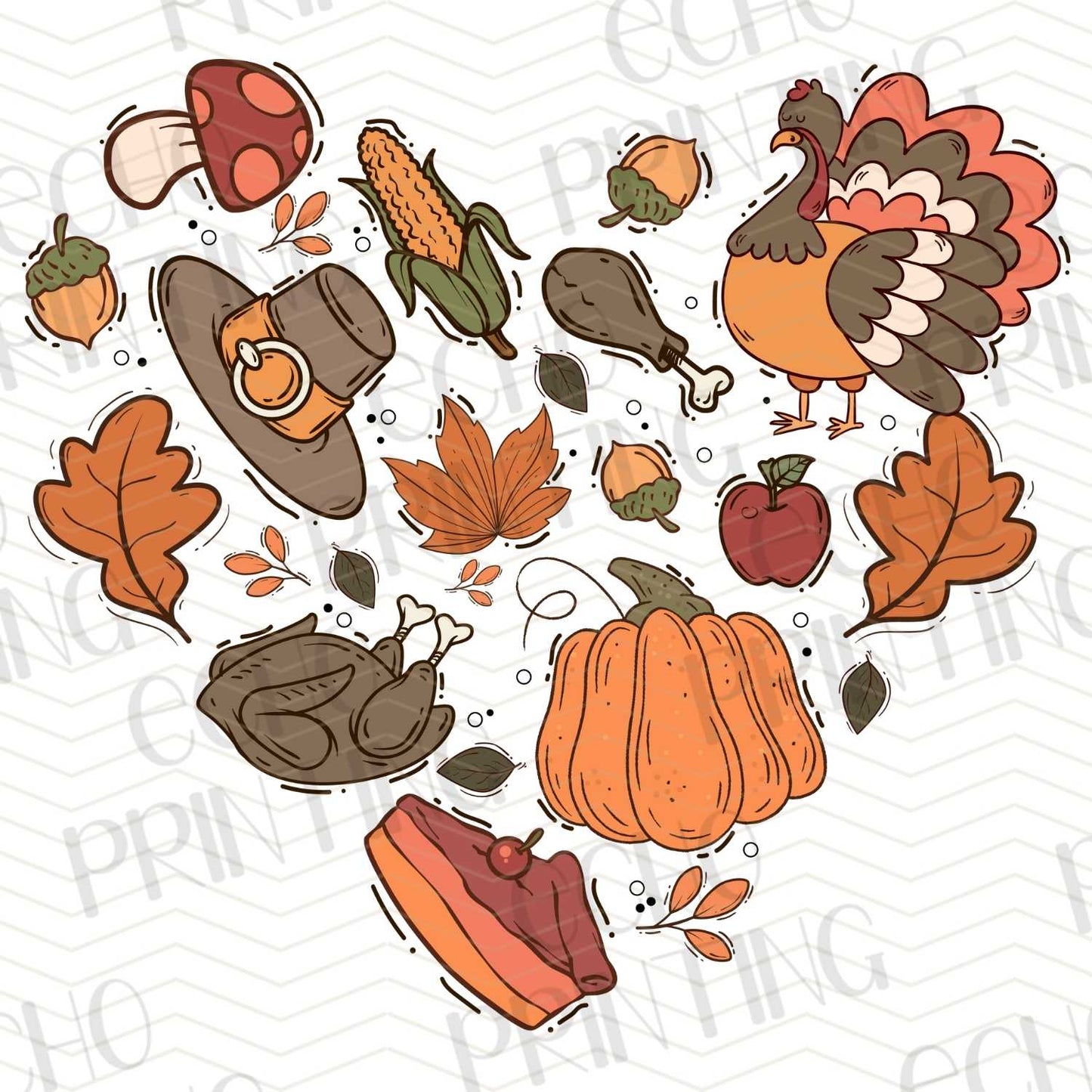 FLTK 222 – AUTUMN FOODS HEART SHAPE COLLAGE