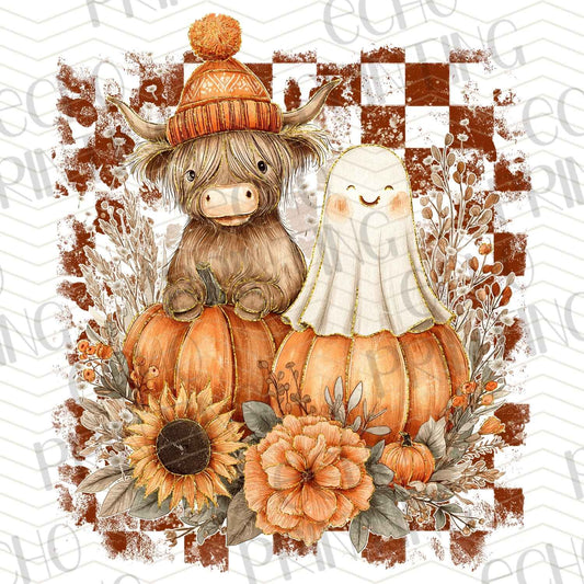 FLTK 364 –  HIGHLAND COW AND GHOST IN PLAID