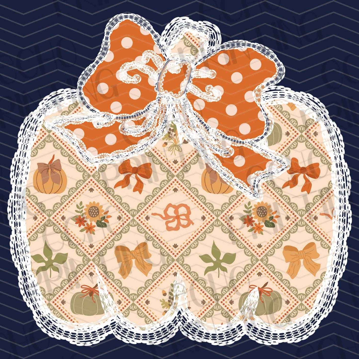 FLTK 407 – QUILTED ORANGE PUMPKIN