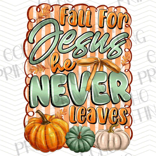 FLTK 467 – FALL FOR JESUS NEVER LEAVES PUMPKIN SCENE