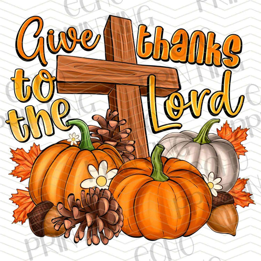 FLTK 502 - GIVE THANKS TO THE LORD PUMPKIN CROS