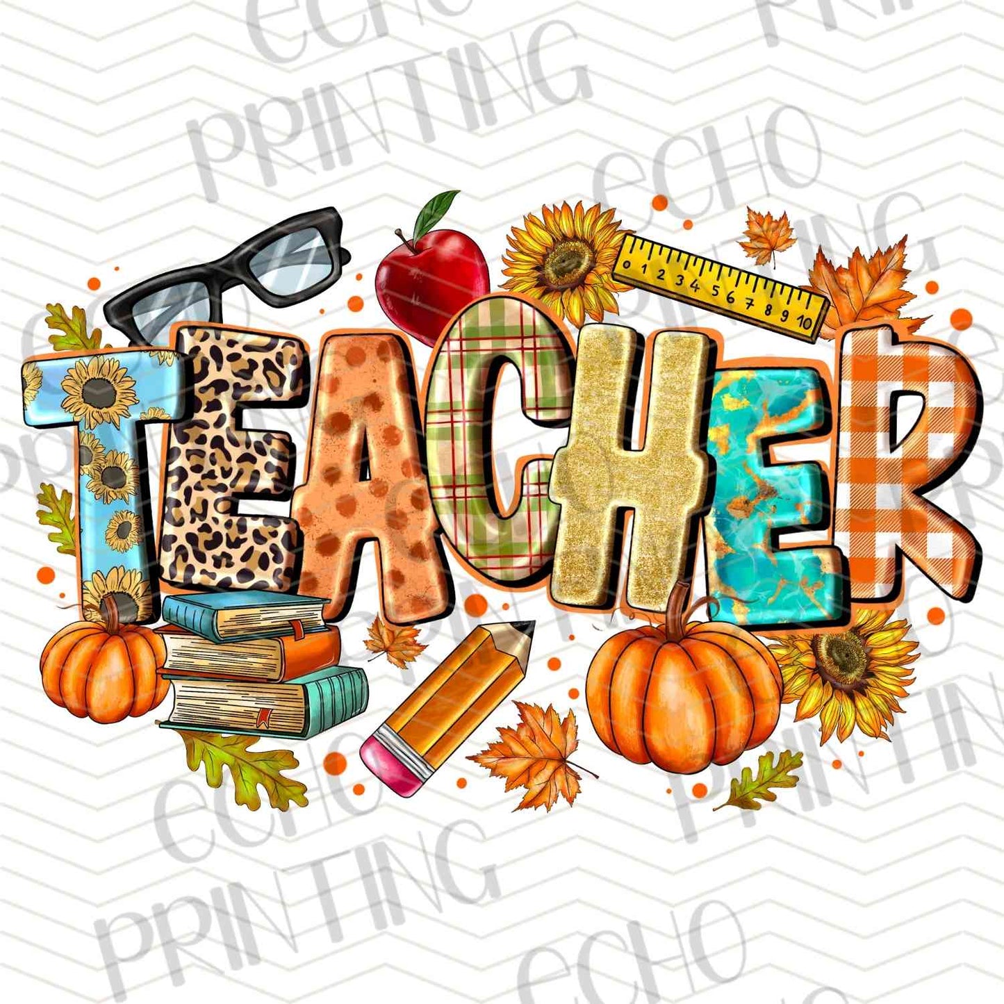 FLTK 550 - TEACHER FALL PUMPKINS APPLE