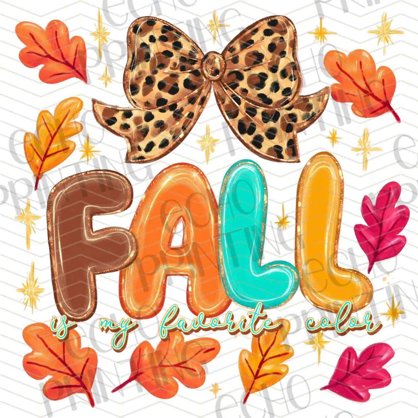 FLTK 615 - FALL LEOPARD BOW