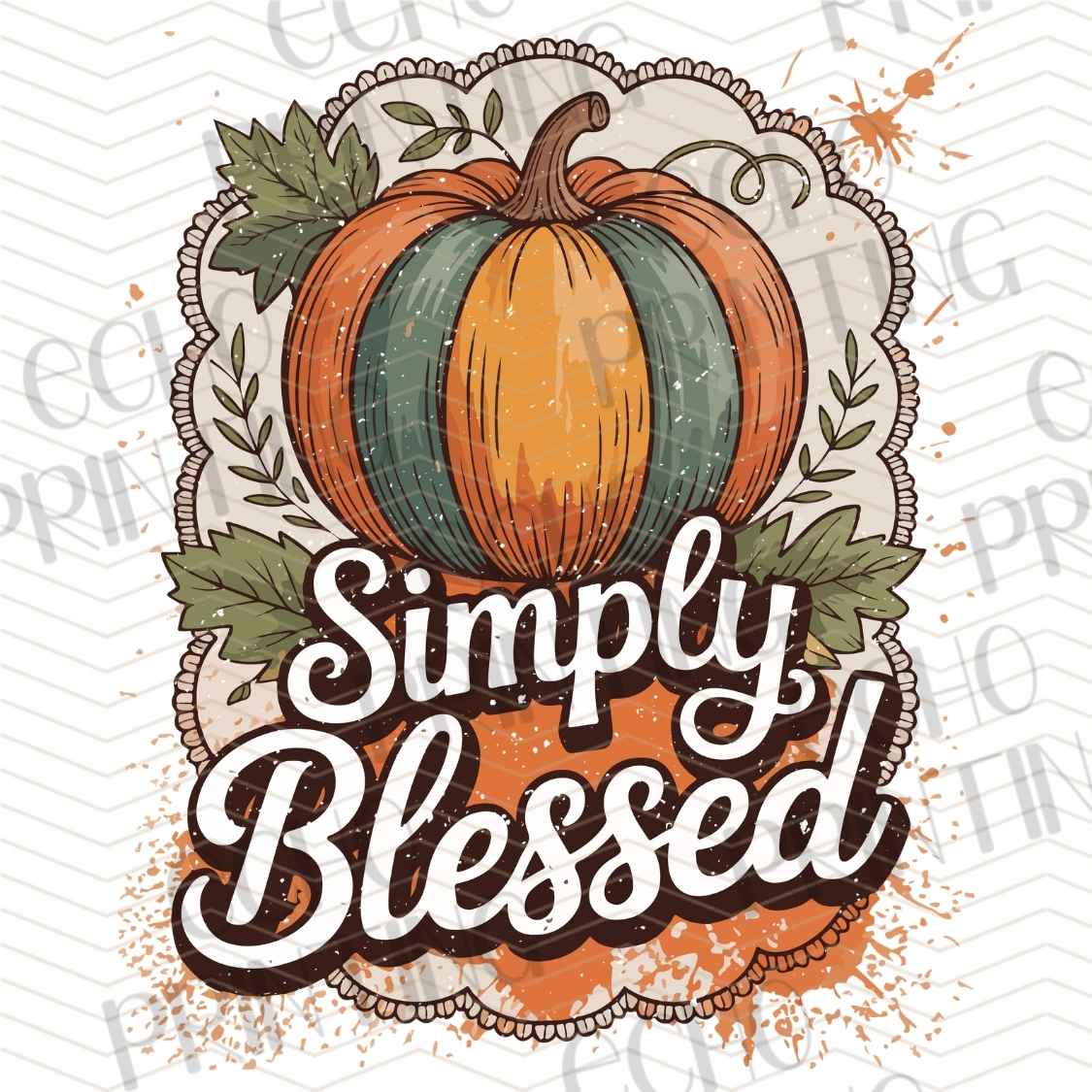 FLTK 632 - SIMPLY BLESSED PUMPKIN WREATH