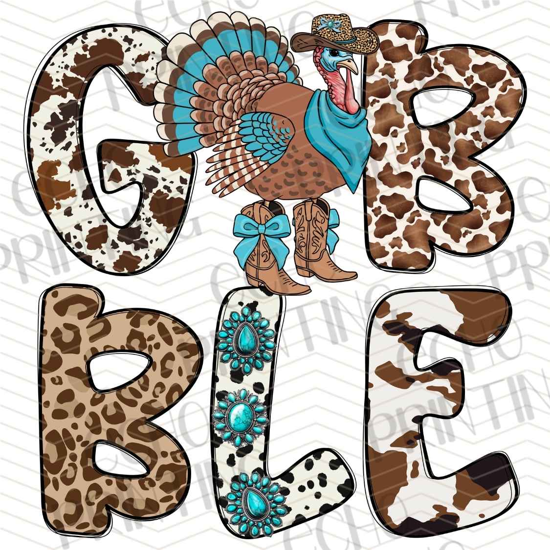 FLTK 640 - GOBBLE THANKFUL LEOPARD STYLE