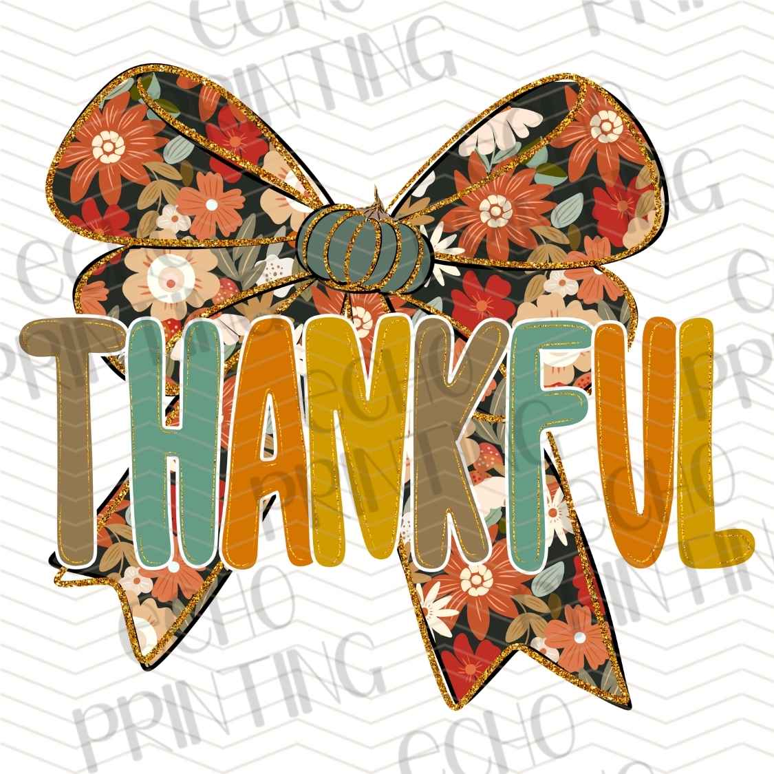 FLTK 641 - THANKFUL FLORAL BOW