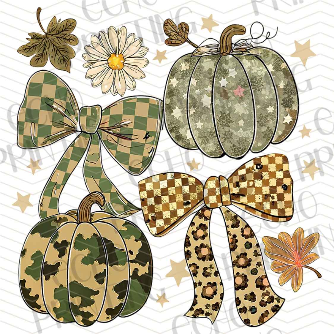 FLTK 680 - PUMPKIN BOW AUTUMN COLLAGE