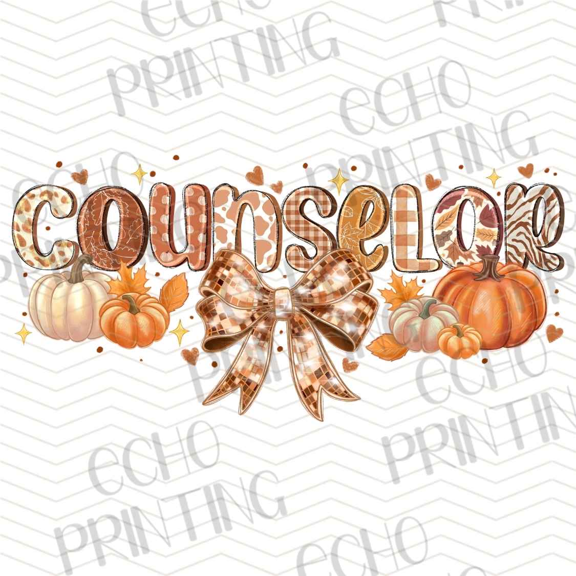 FLTK 686 - COUNSELOR AUTUMN PUMPKIN BOW
