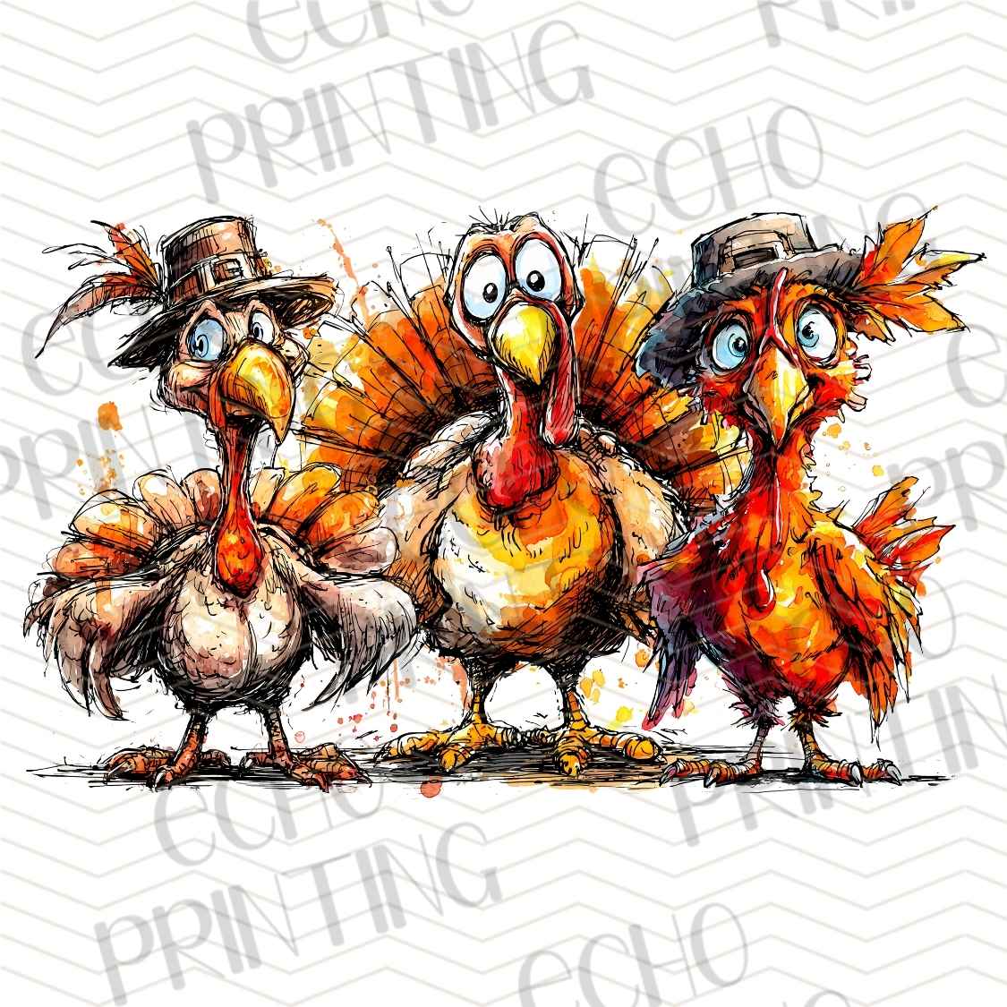 FLTK 701 - TURKEY TRIO AUTUMN STYLE