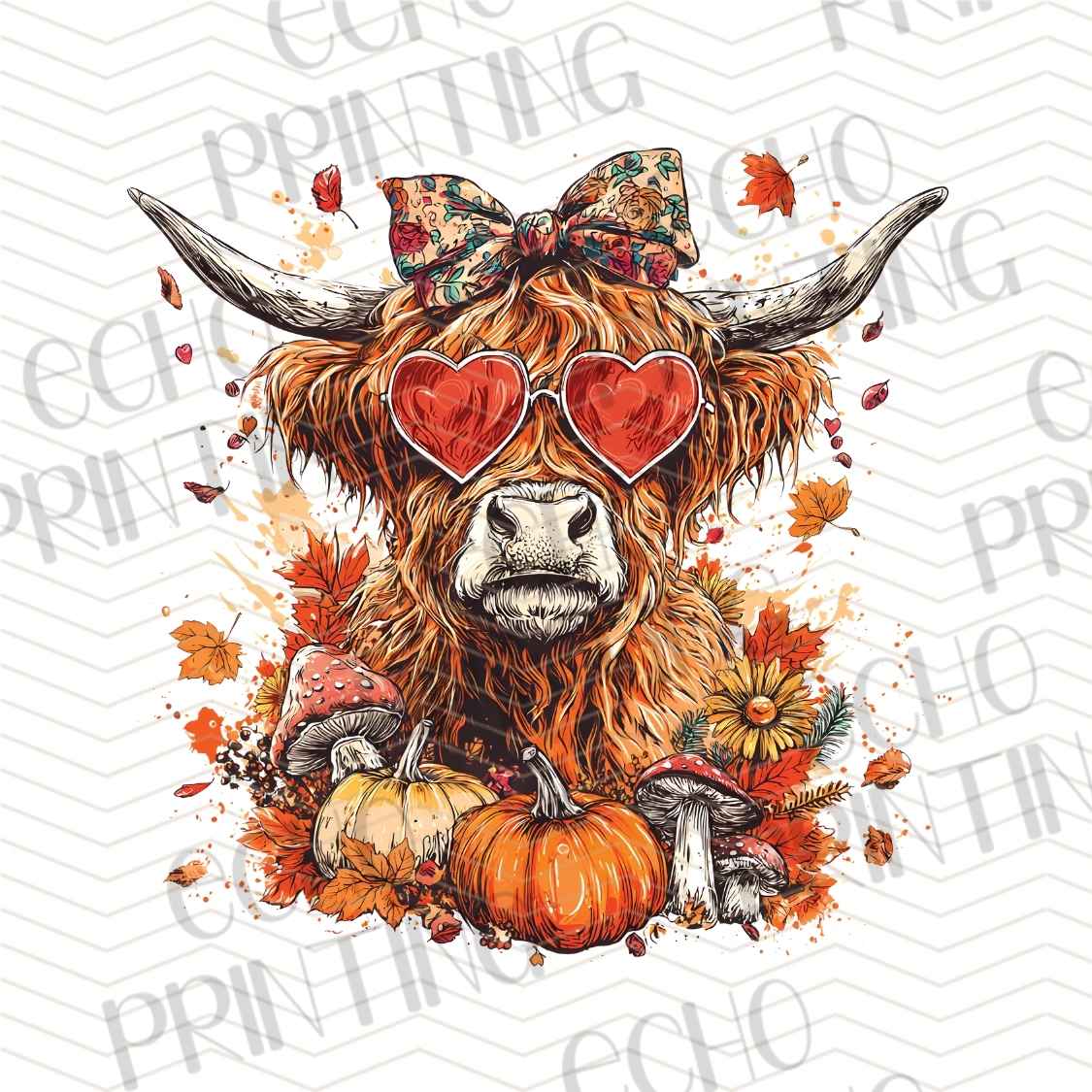 FLTK 710 - HIGHLAND COW AUTUMN STYLE