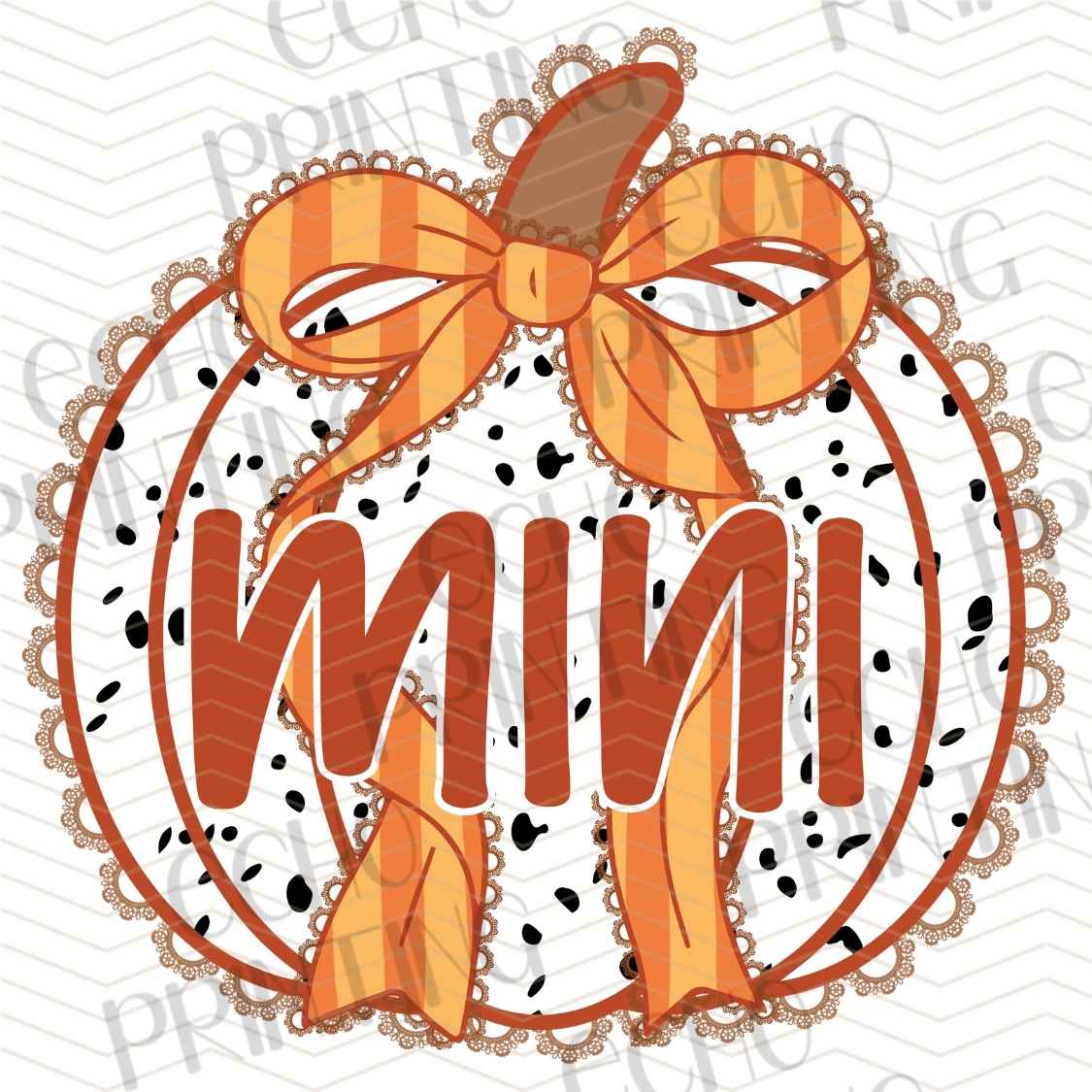 FLTK 859 - MINI AUTUMN PUMPKIN BOW