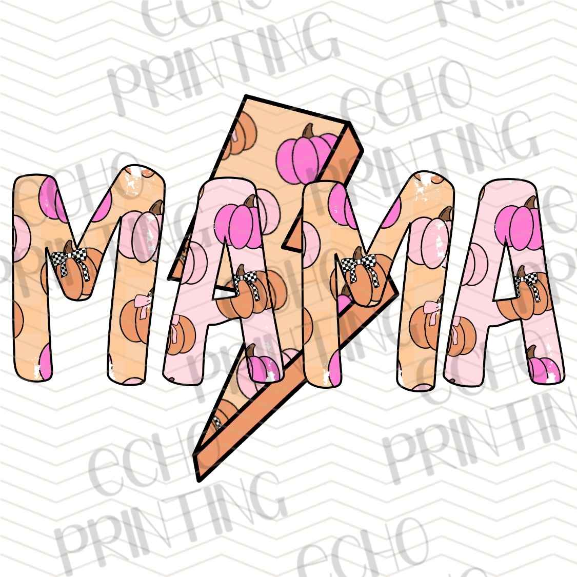 FLTK 915 - MAMA LIGHTNING BOLT LETTERING