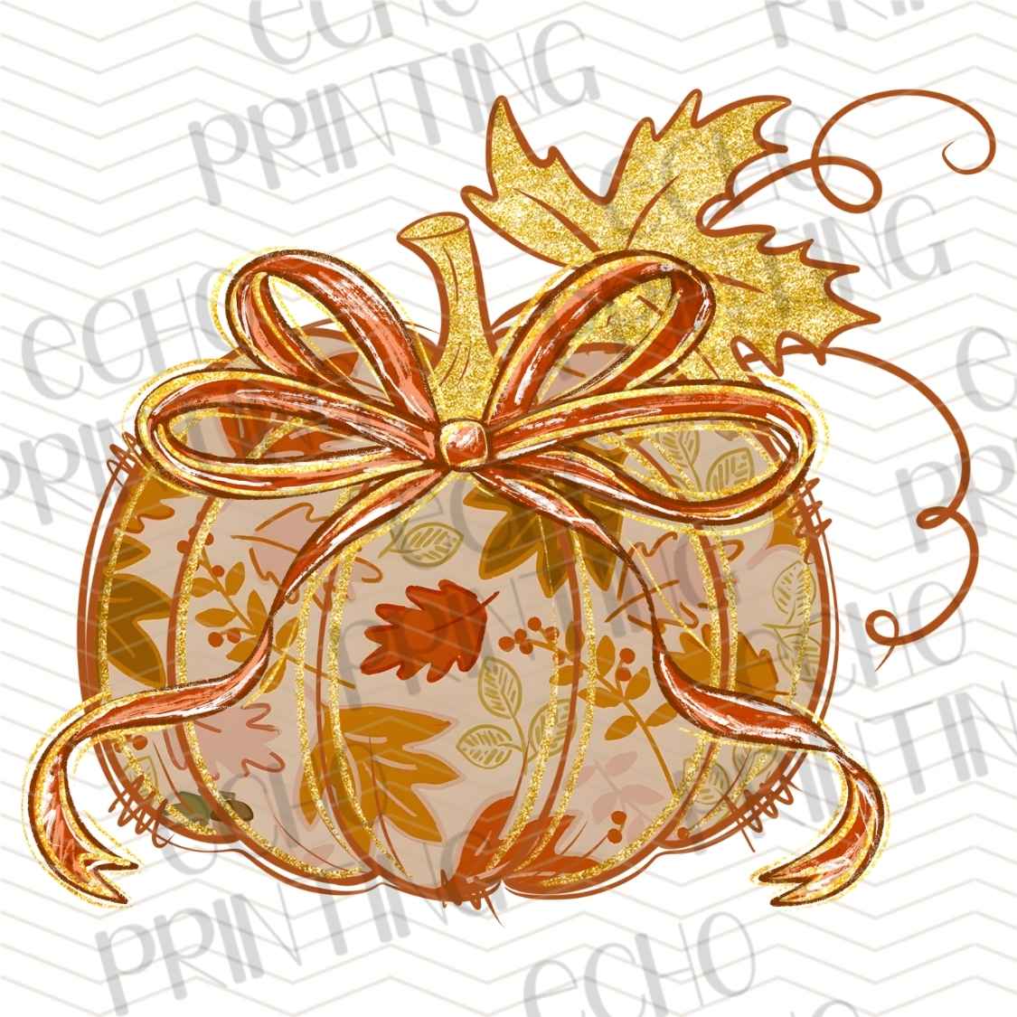 FLTK 933 - AUTUMN PUMPKIN BOW