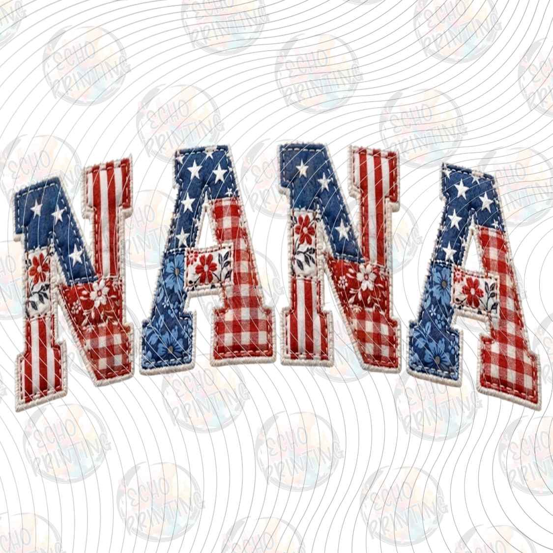 FOJG 1076 - NANA PATRIOTIC LETTERING