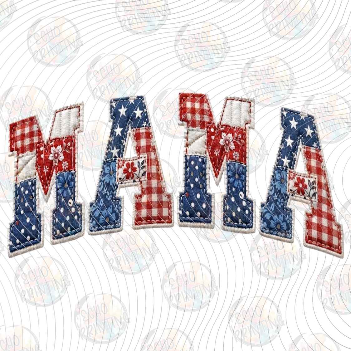FOJG 1078 - MAMA PATRIOTIC LETTERING