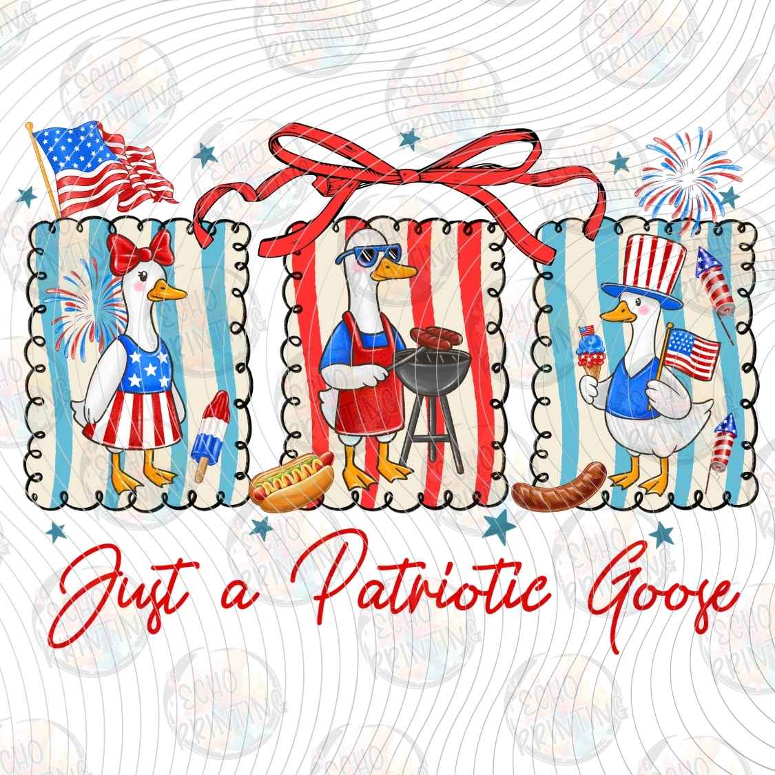 FOJG 1114 - JUST A PATRIOTIC GOOSE