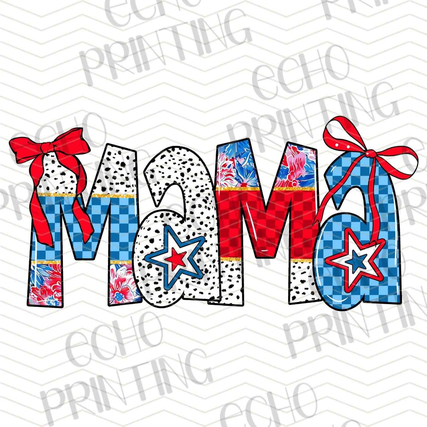 FOJG 190 - MAMA PATRIOTIC BOW