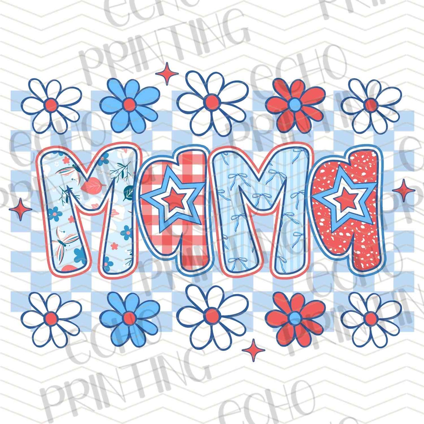 FOJG 346 - MAMA FLORAL PATRIOT