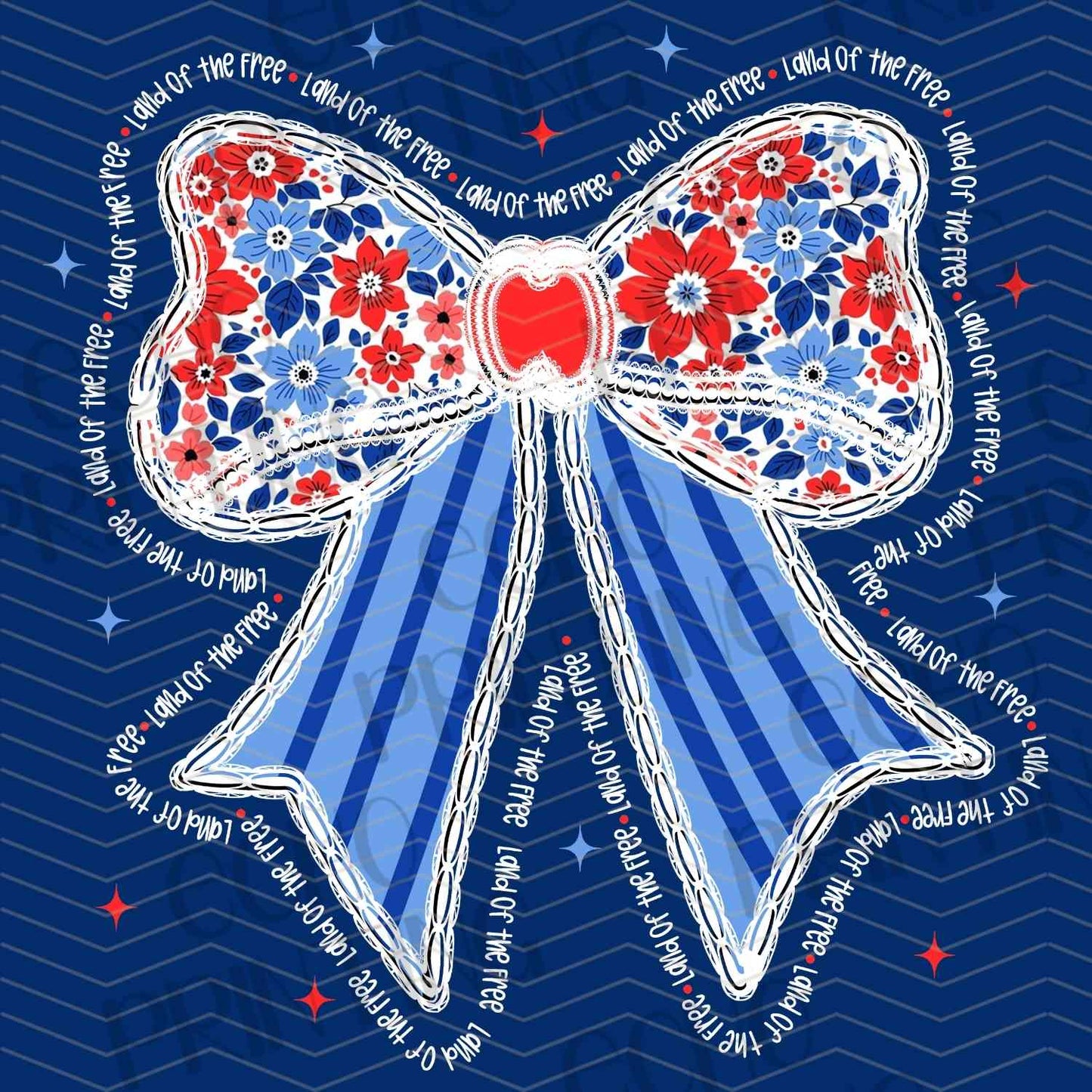 FOJG 350 - PATRIOTIC BOW VINTAGE
