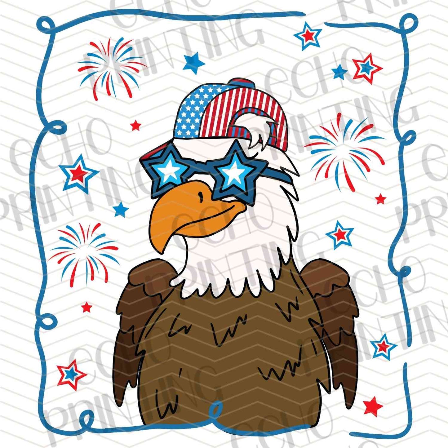 FOJG 357 - PATRIOTIC EAGLE FRAME