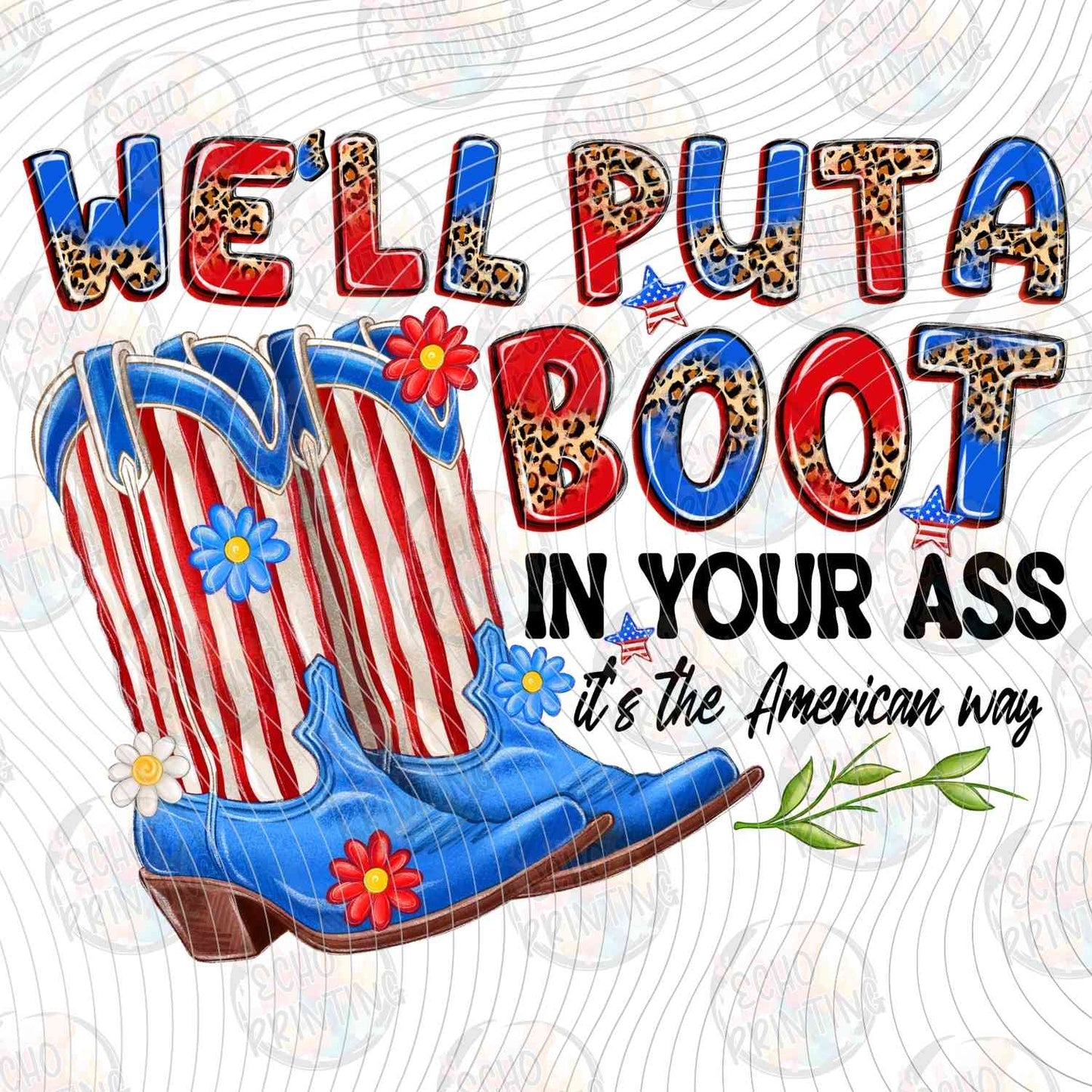 FOJG 663 - COWBOY BOOT FUNNY SAYING