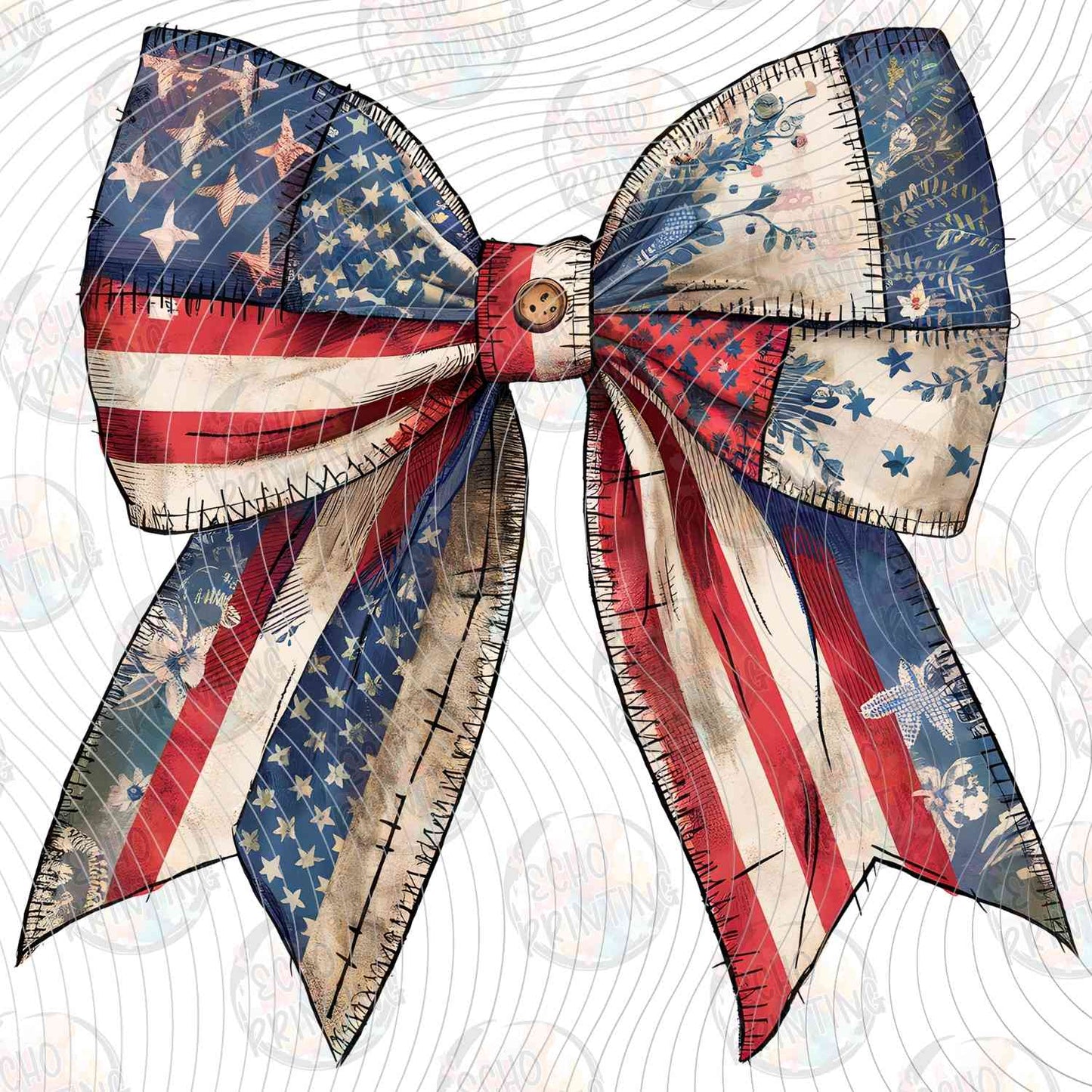 FOJG 685 - USA FLAG BOW