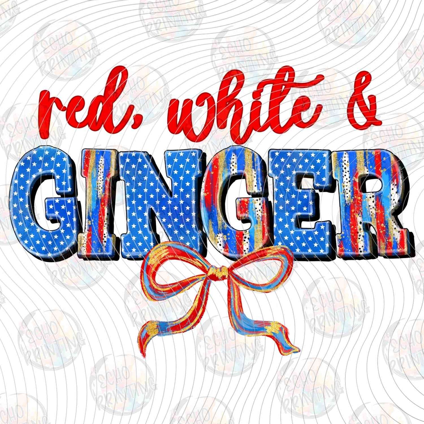 FOJG 692 - RED WHITE AND GINGER