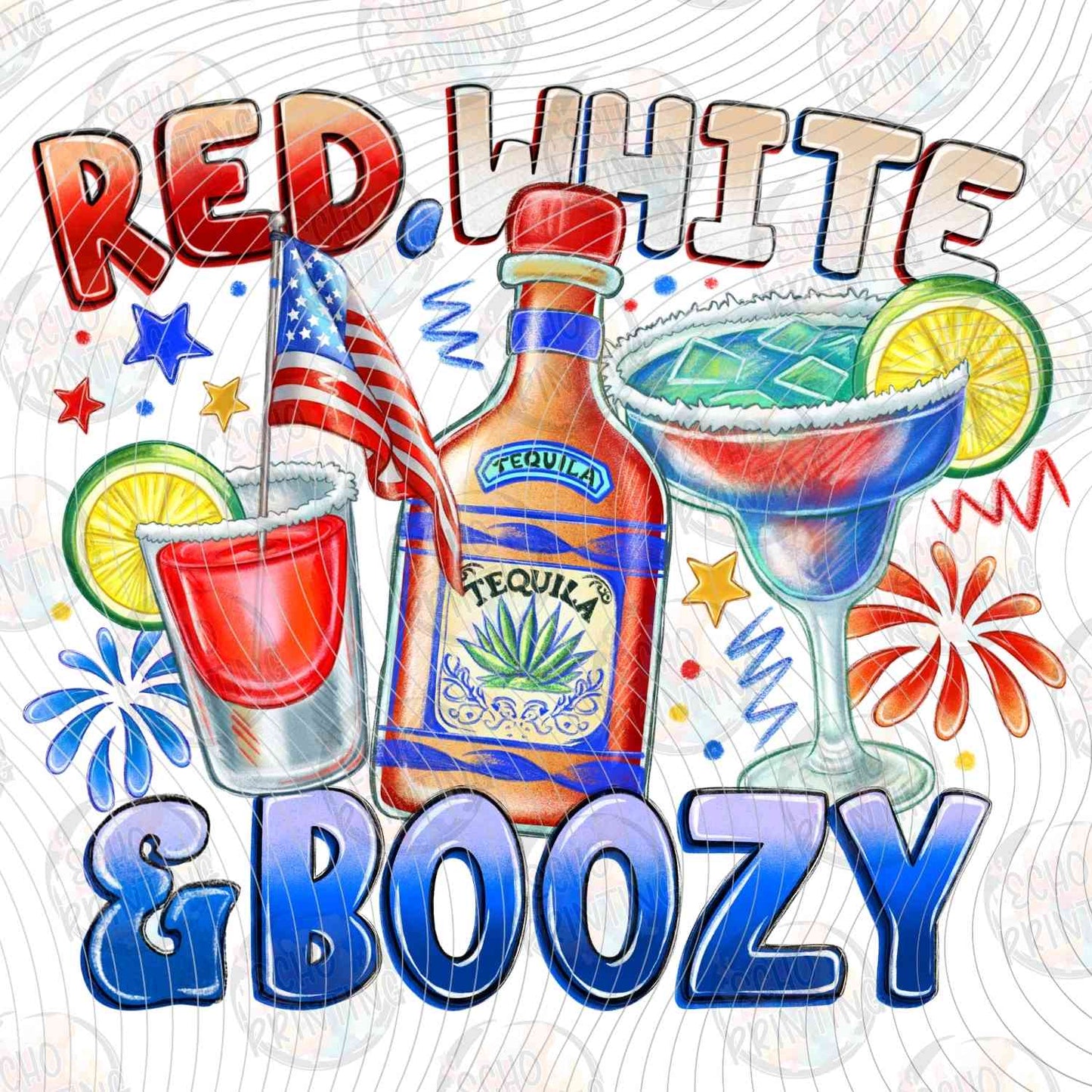 FOJG 696 - RED WHITE BOOZY DRINKS