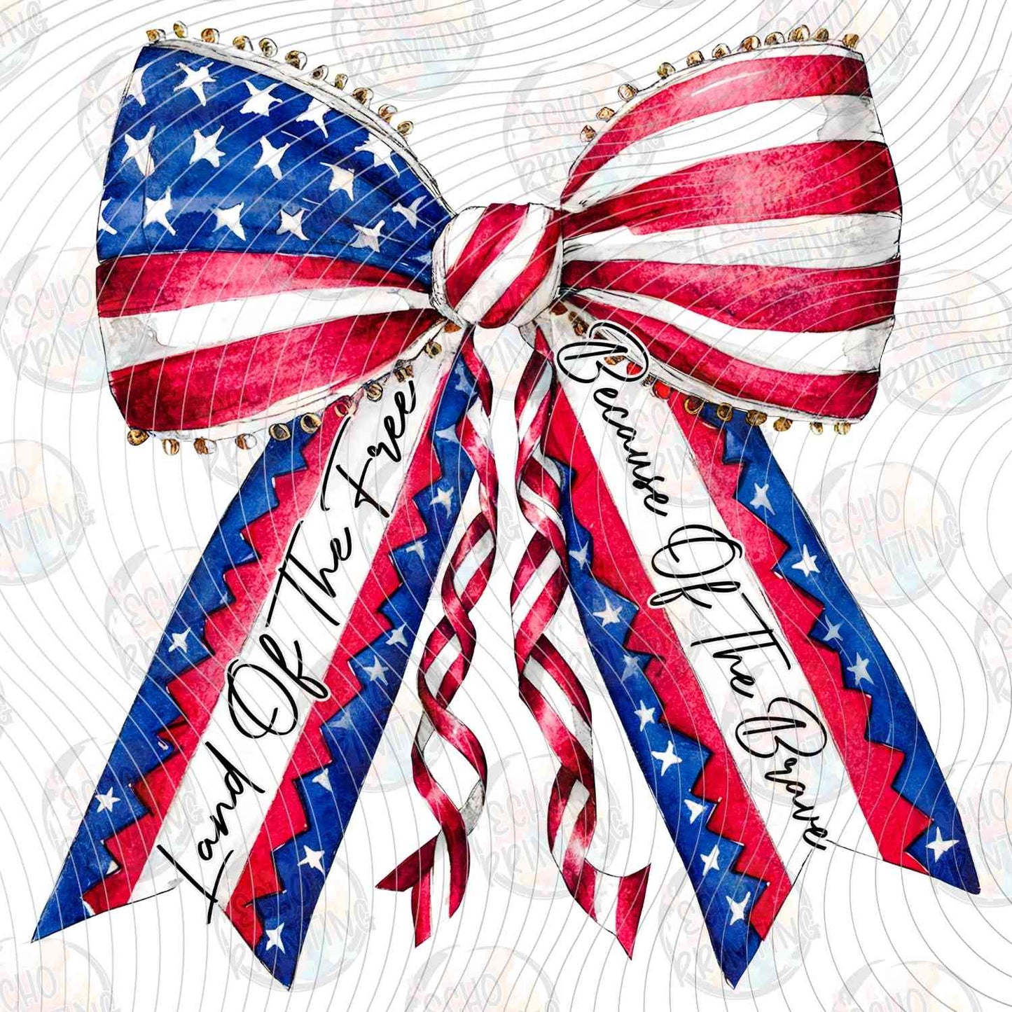 FOJG 720 - USA FLAG BOW